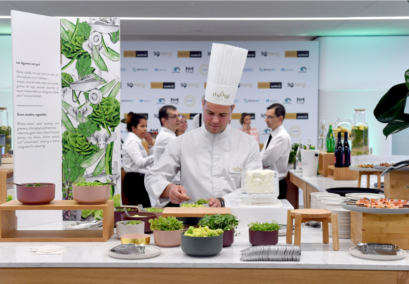 A Maison Lenotre chef during a Sodexo Live Hospitality reception