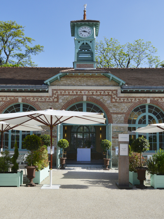 Entrance to the VIP hospitality area, the Orangerie at Roland-Garros