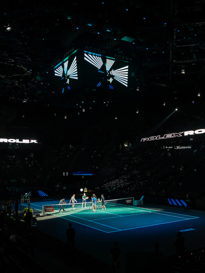 View of the Paris Bercy tennis court photo 1