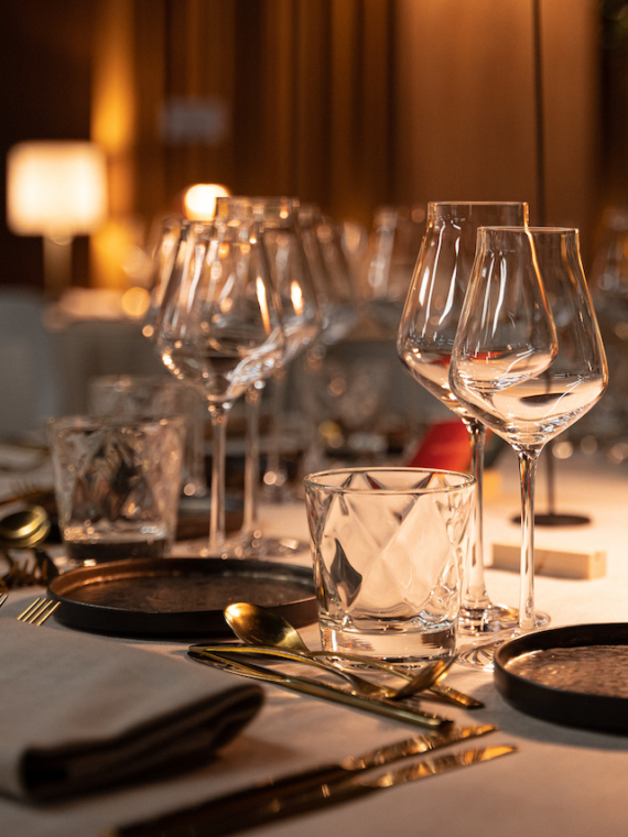Une table VIP dressée du Lounge & Master Club Rolex Paris Masters Sodexo Live Hospitality