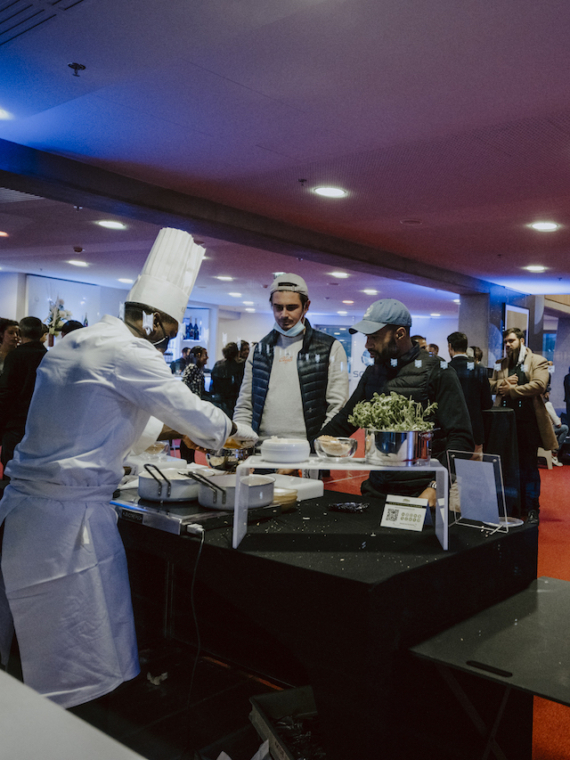 Premium catering at the VIP Lounge Paris La Défense Arena with the Sodexo Live Hospitality offer