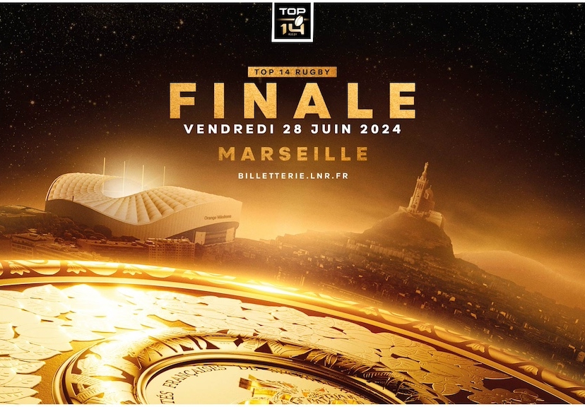 Affiche officielle de la Finale du Top 14 Rugby au Stade Orange Vélodrome de Marseille