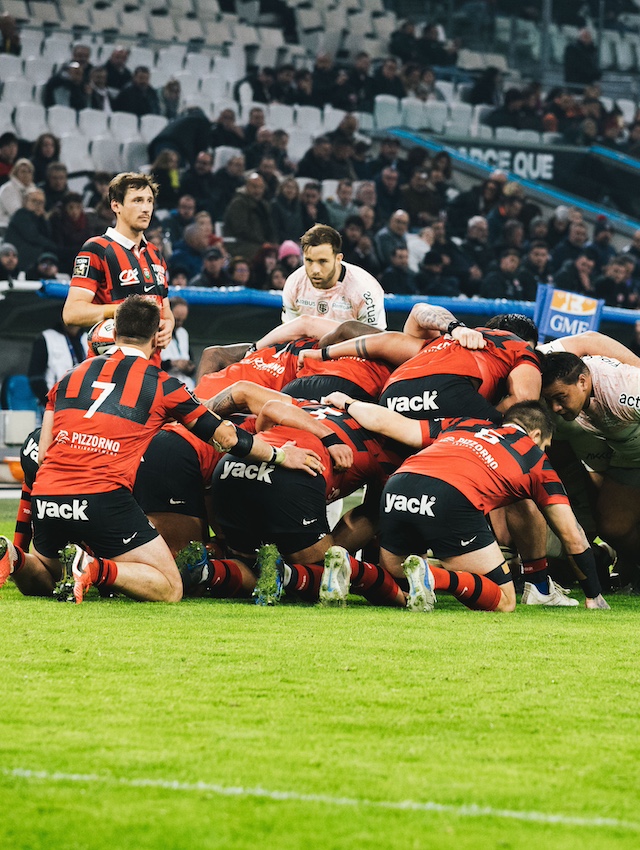 Toulouse team during a rugby match