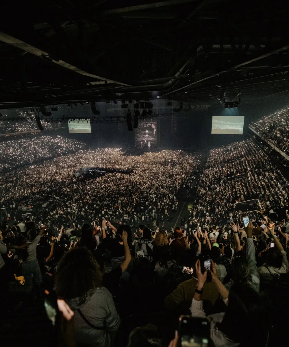 Booba VIP concert at the Paris La Défense Arena.