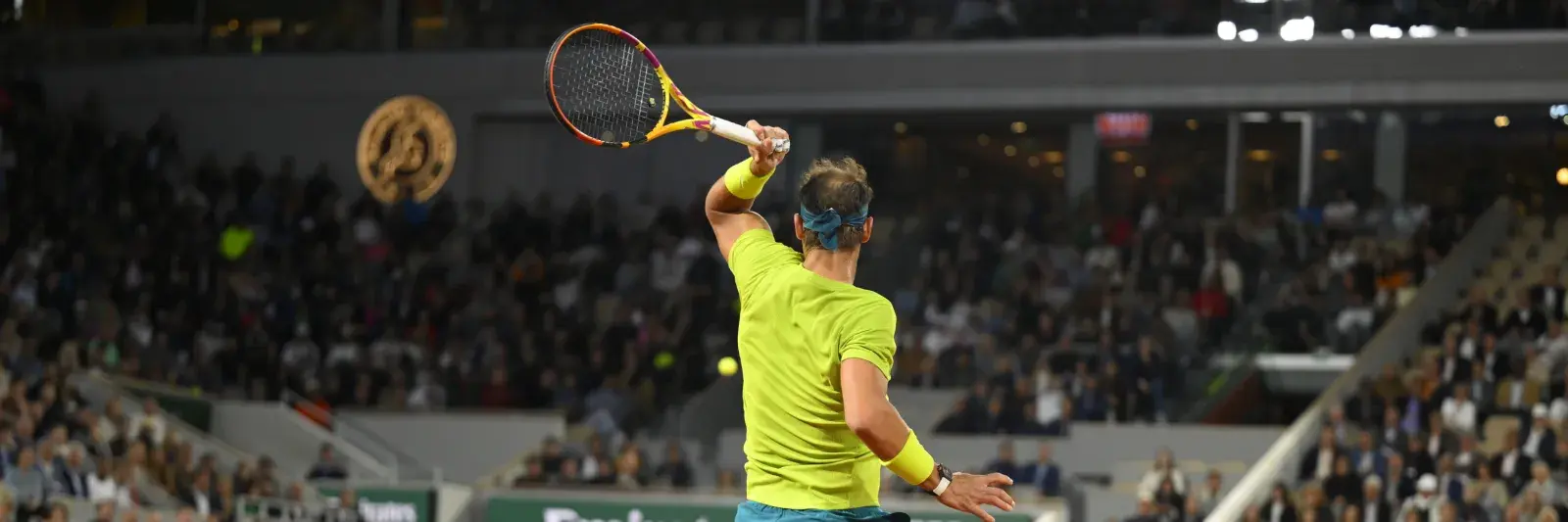 Rafael Nadal pendant un match Roland Garros