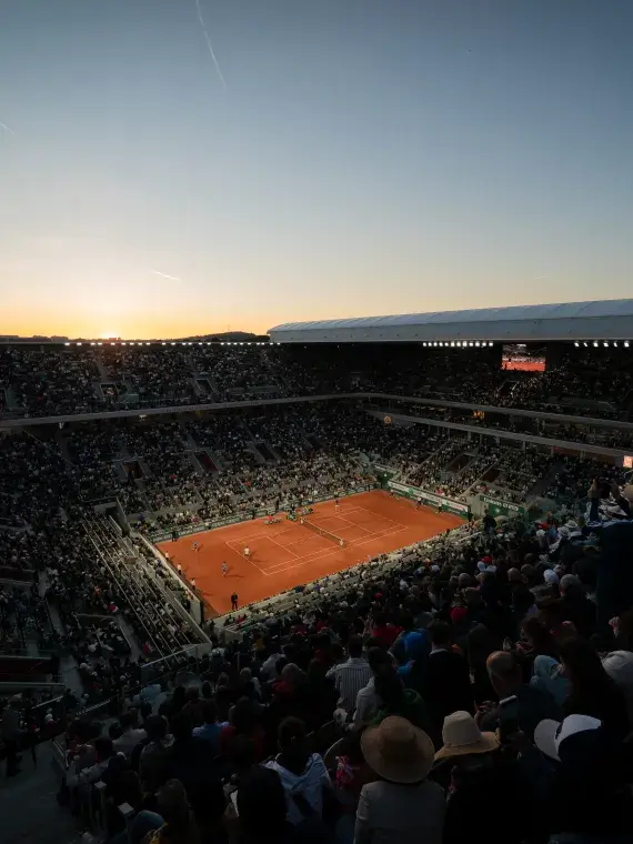 Roland -Garros court Philippe Chatrier Night session