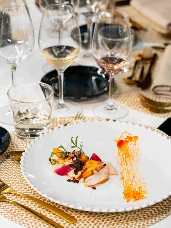 Dining in VIP at the Rolex Paris Masters