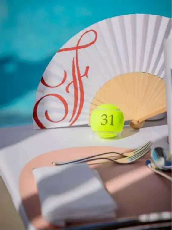 Ambiance Tennis VIP lors d'un dejeuner pendant le tournoi du Rolex PAris masters