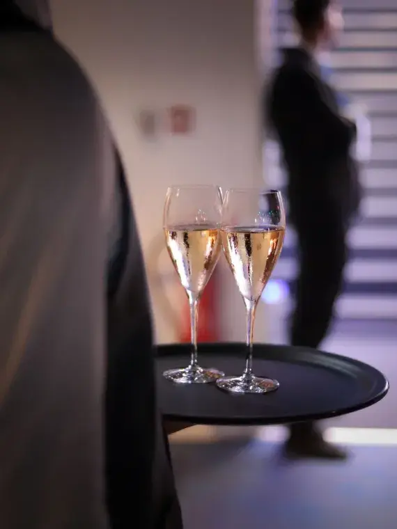 Refined culinary experience in the Méditerranée lounge during the Top 14 finals