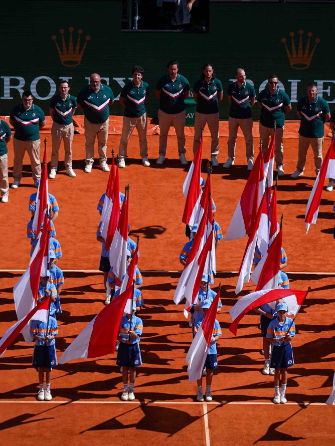 Cérémonie remise des prix courrt central Rolex Monte Carlo Masters