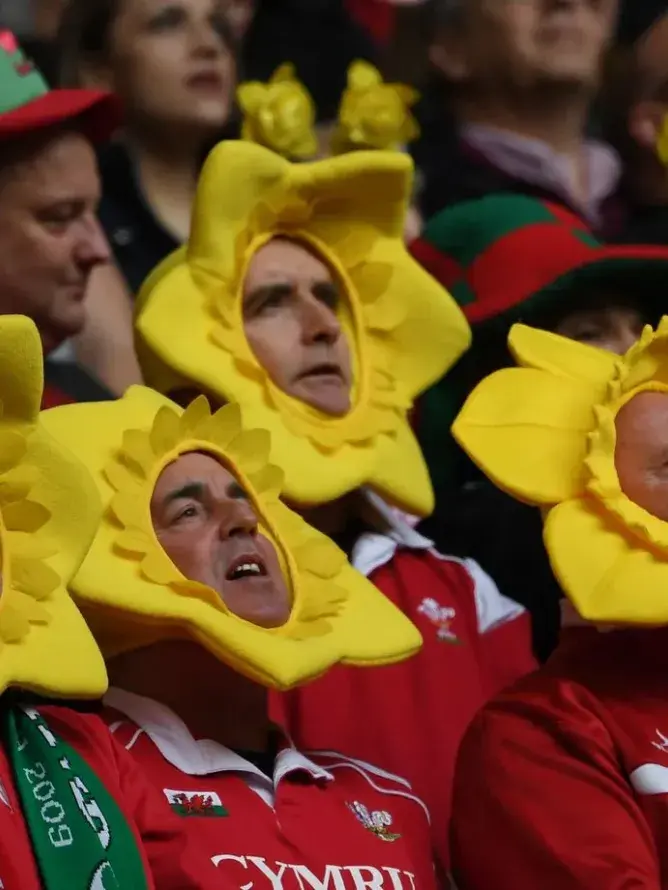 Ambiance plus feutrée qu’à l’accoutumée au Millennium Stadium de Cardiff lors du match Pays de Galles – France du Tournoi des 6 Nations