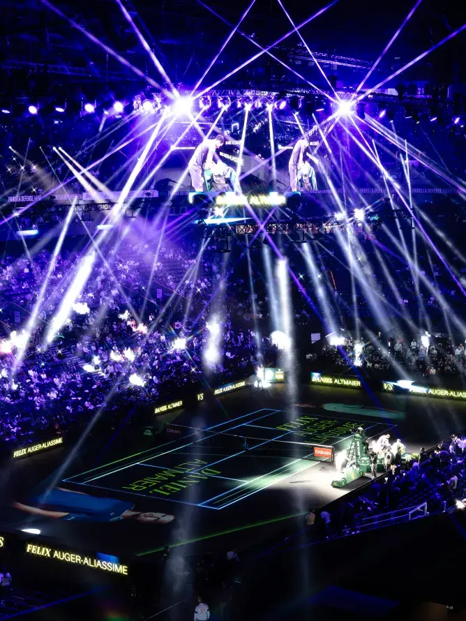 View from the field at Plénitude Arena Rolex Paris Masters