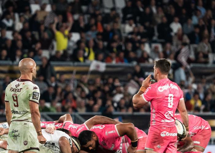 match rugby top 14_premium tickets TOP 14 Rugby match poster featuring premium ticket information