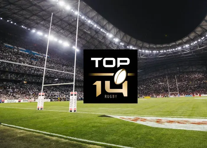 Corporate guests networking in a VIP lounge during the Top 14 semi-final at Stade Vélodrome