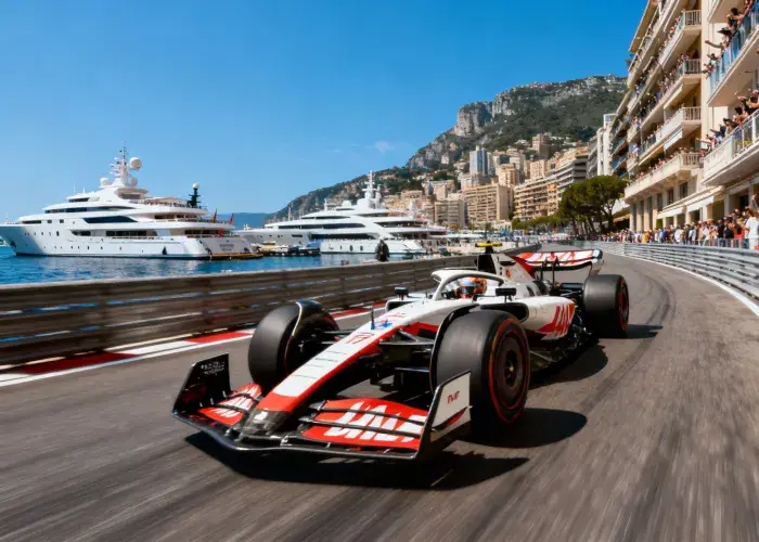 Ambiance élégante et festive dans les espaces hospitalité VIP du Grand Prix de Monaco, offrant une expérience émotionnelle unique