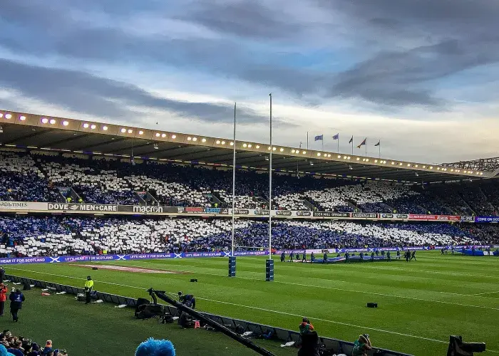 Stade de Murrayfield lors du Tournoi des 6 Nations face aux bleus dans le cadre des packages VIP Sodexo LIve! Hospitality