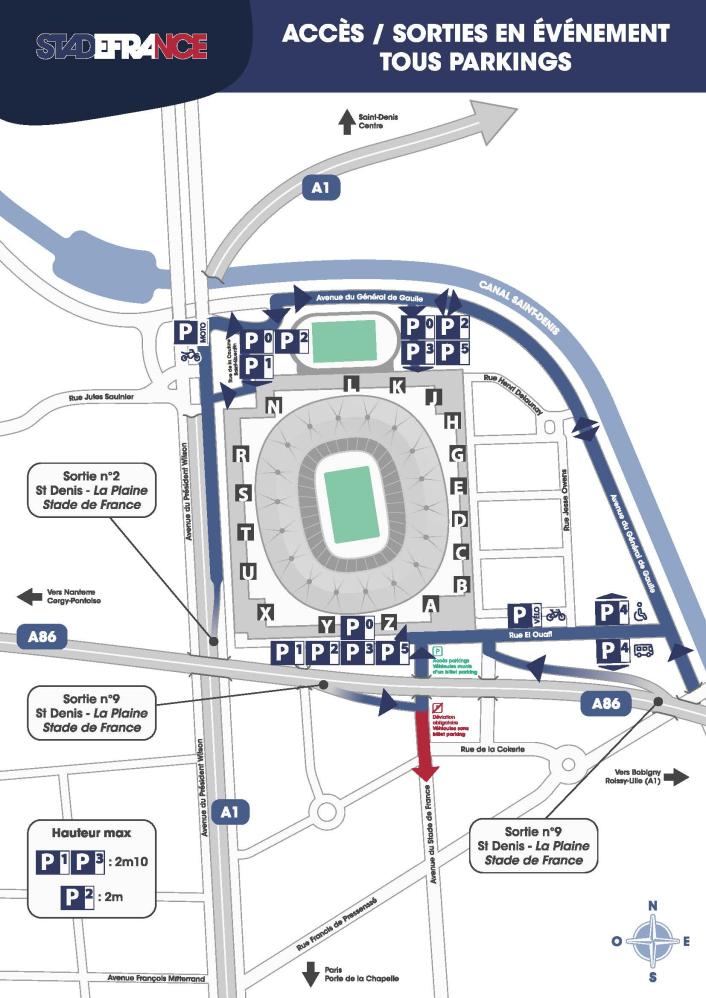 general access plan to the stade de france General access plan to the Stade de France