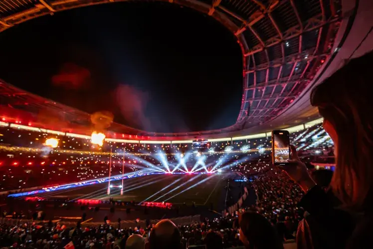 Arrivée des invités aux hospitalités VIP du concert de Niska au Stade de France