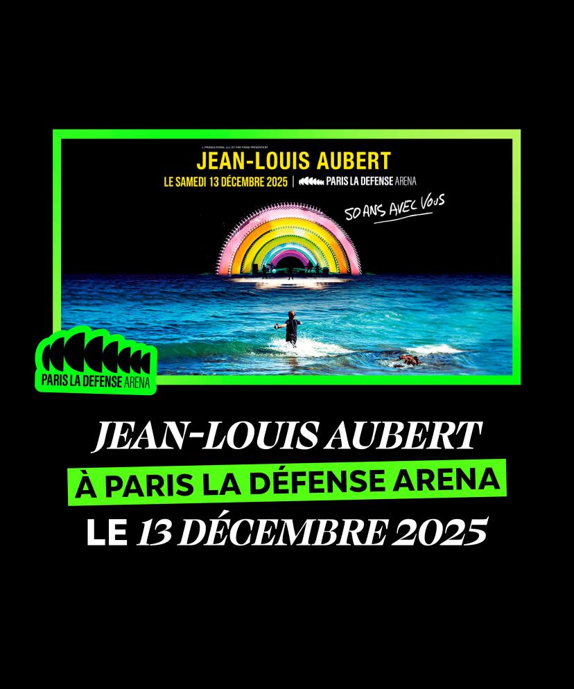 Official Poster Jean Louis Aubert 50 years with you Tour