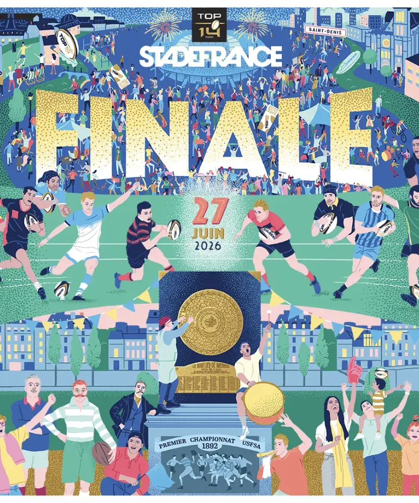 Affiche officielle Finale TOP 14 Stade de France en hospitalite VIP